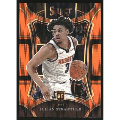 2023-24 Select Prizms Orange Flash #318 Julian Strawther