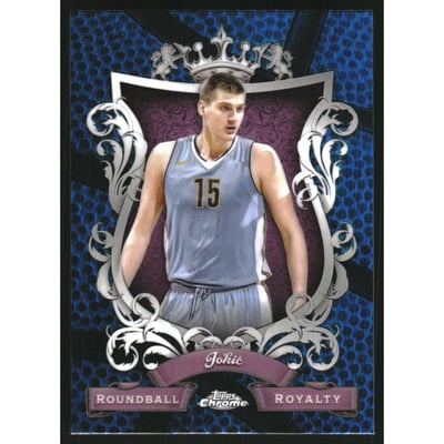 2023-24 Topps Chrome Roundball Royalty Blue Basketball Refractors #RR29 Nikola Jokic
