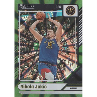 2024-25 Donruss Holo Green Laser #188 Nikola Jokic