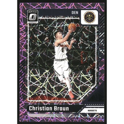 2024-25 Donruss Optic Pink Velocity #101 Christian Braun