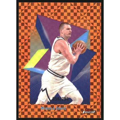 2024-25 Finest Orange X-Fractors #25 Nikola Jokic C