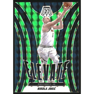 2024-25 Panini Mosaic Elevate Mosaic Green #20 Nikola Jokic