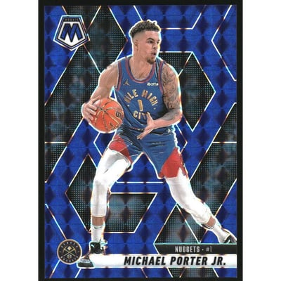 2024-25 Panini Mosaic Mosaic Blue #128 Michael Porter Jr.
