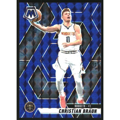 2024-25 Panini Mosaic Mosaic Blue #141 Christian Braun
