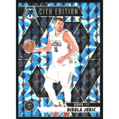 2024-25 Panini Mosaic Mosaic Reactive Blue #275 Nikola Jokic/City Edition