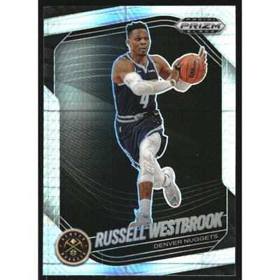2024-25 Panini Prizm Black Prizms Hyper #54 Russell Westbrook
