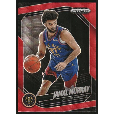 2024-25 Panini Prizm Black Prizms Ruby Wave #48 Jamal Murray