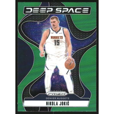 2024-25 Panini Prizm Deep Space Prizms Green #1 Nikola Jokic