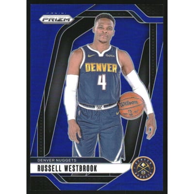 2024-25 Panini Prizm Prizms Blue #157 Russell Westbrook
