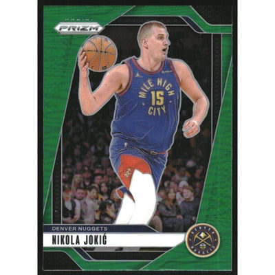 2024-25 Panini Prizm Prizms Green #129 Nikola Jokic