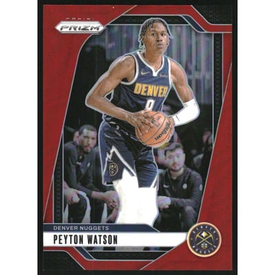 2024-25 Panini Prizm Prizms Red #133 Peyton Watson