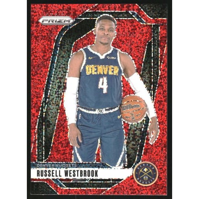 2024-25 Panini Prizm Prizms Red Sparkle #157 Russell Westbrook