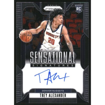 2024-25 Panini Prizm Sensational Signatures #62 Trey Alexander