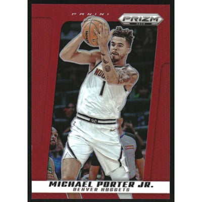 2024-25 Prizm Deca Prizms Red #57 Michael Porter Jr.