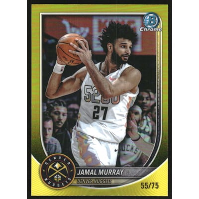 2025-26 Bowman Chrome Yellow Refractors #BCV101 Jamal Murray