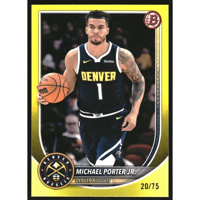 2025-26 Bowman Yellow Border #179 Michael Porter Jr.