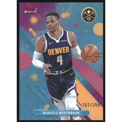 2025-26 Finest Sky Blue Refractors #62 Russell Westbrook C