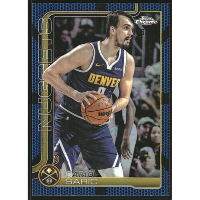 2025-26 Topps Chrome Blue Basketball Refractors #77 Dario Saric