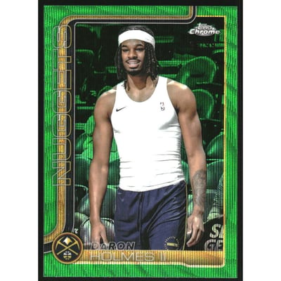 2025-26 Topps Chrome Green Wave Refractors #75 DaRon Holmes II