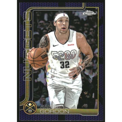 2025-26 Topps Chrome Purple Basketball Refractors #100 Aaron Gordon