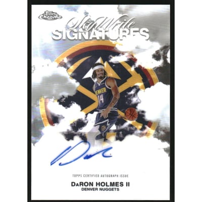 2025-26 Topps Chrome Sky Write Autographs Refractors #SWSDH DaRon Holmes II