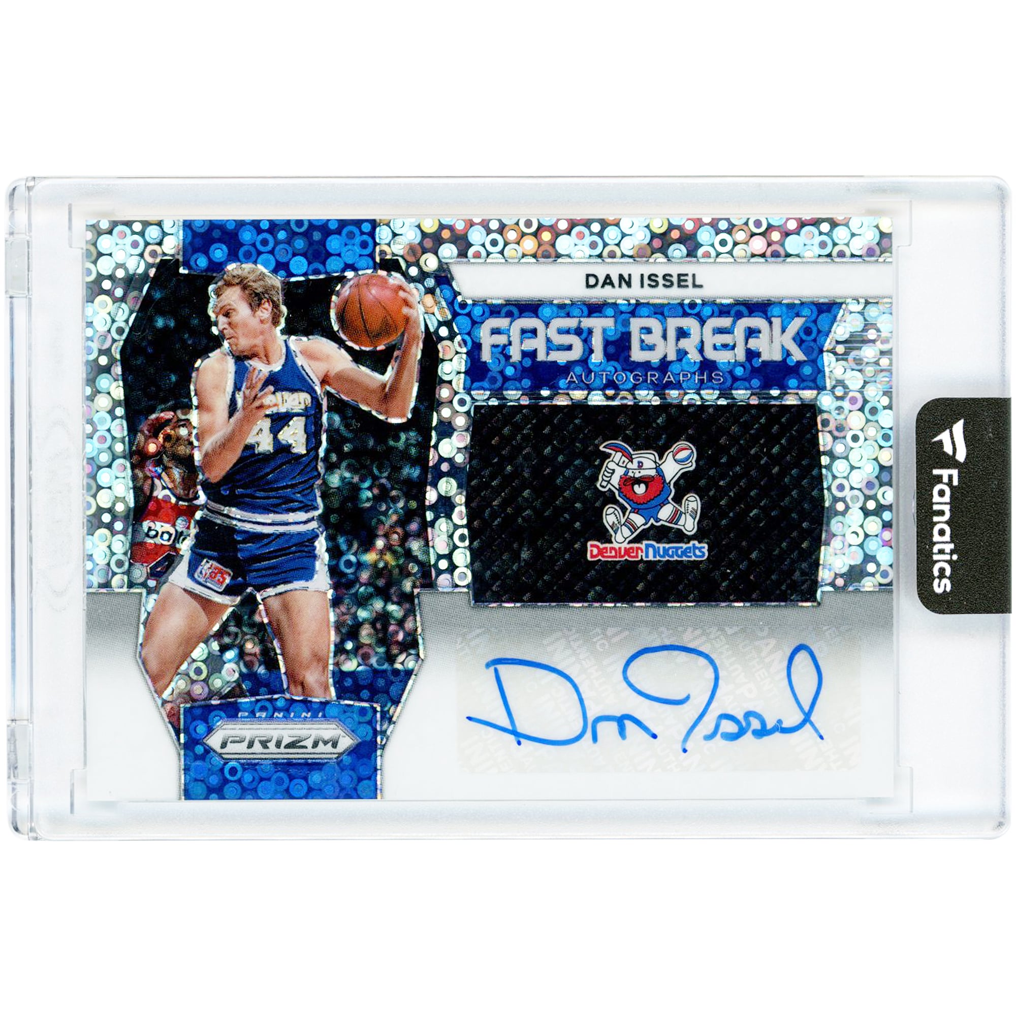 Carte Panini Prizm Fast Break 2023-24 autographiée par Dan Issel (Denver Nuggets) #FB-DID