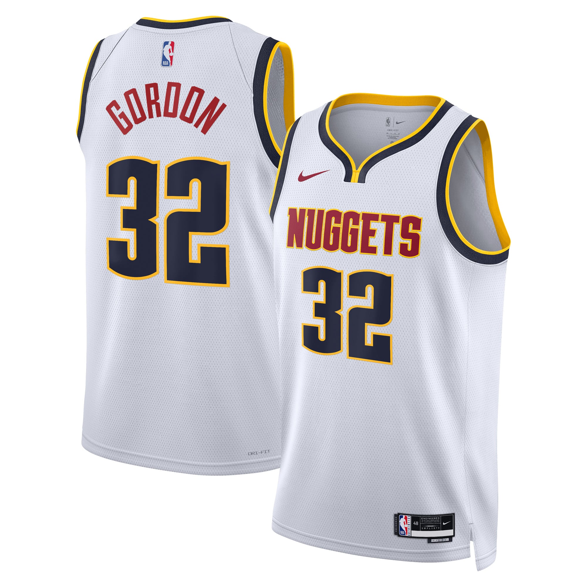 Denver Nuggets Nike Association Edition Swingman Jersey - White 