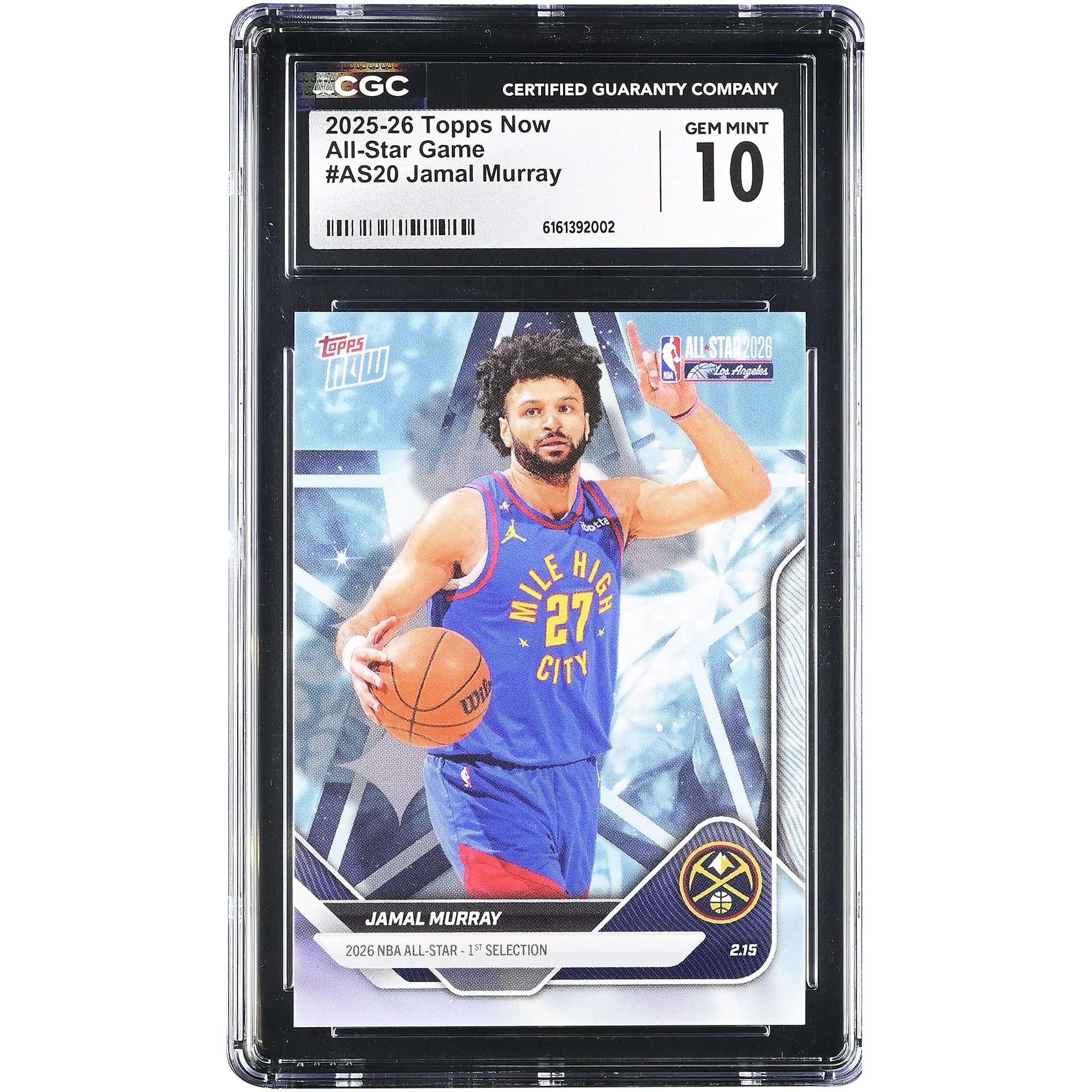 Jamal Murray Denver Nuggets 2025-26 Topps Now All-Star Game #AS20 CGC Authenticated Card