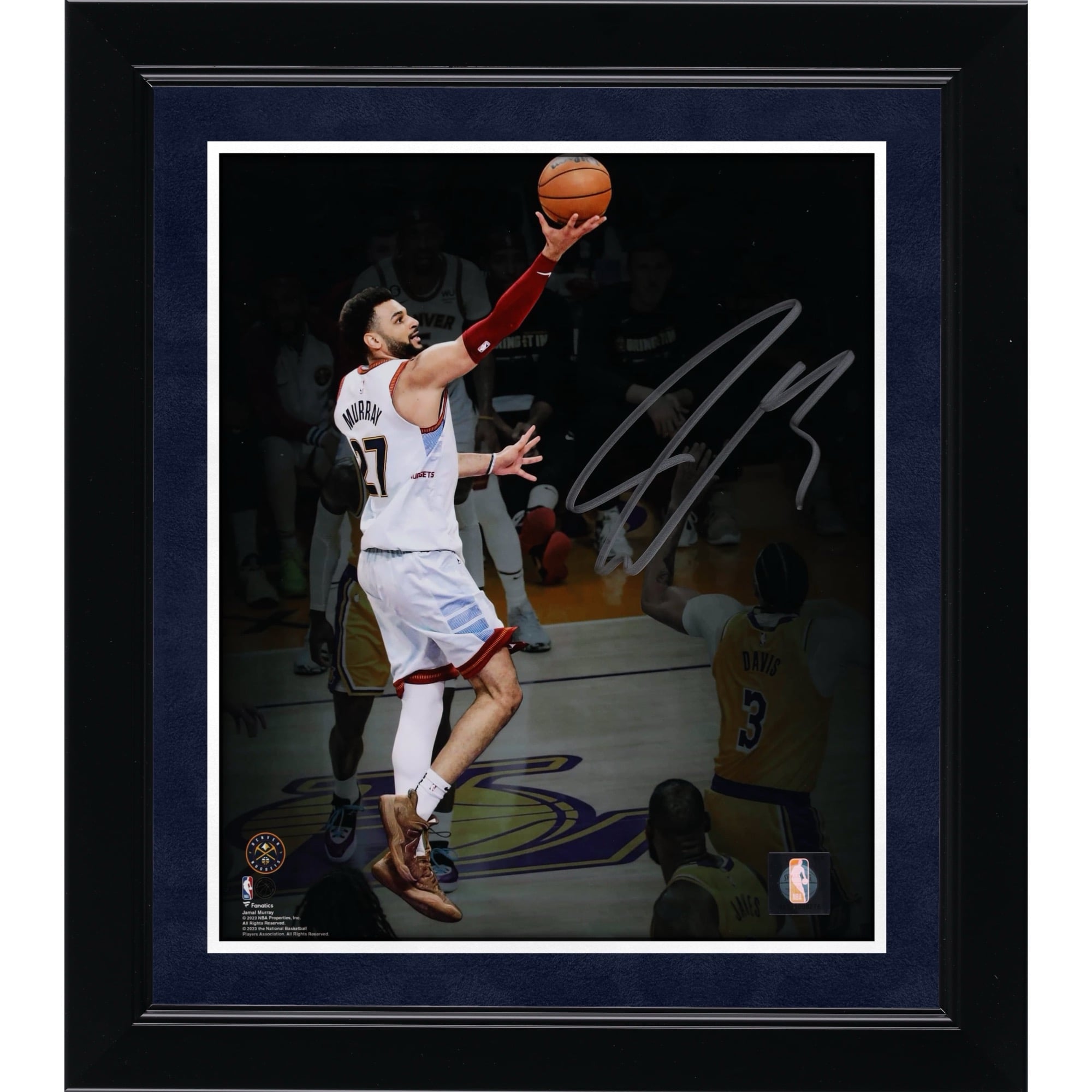 Jamal Murray Denver Nuggets Autographed 8" x 10" 2023 Western Conference Finals Layup Spotlight vs. Los Angeles Lakers Photograph