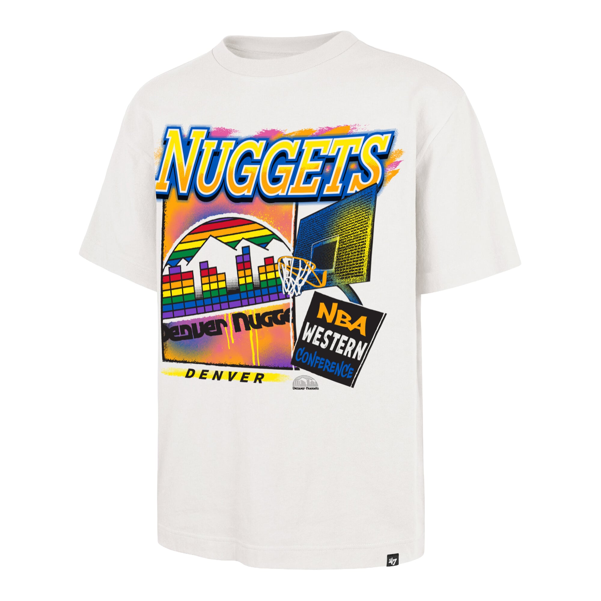 T-shirt homme '47 Cream Denver Nuggets City Paint Reed Foundation