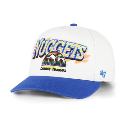  Denver Nuggets '47 City Paint Hitch Adjustable Hat - Cream/Royal