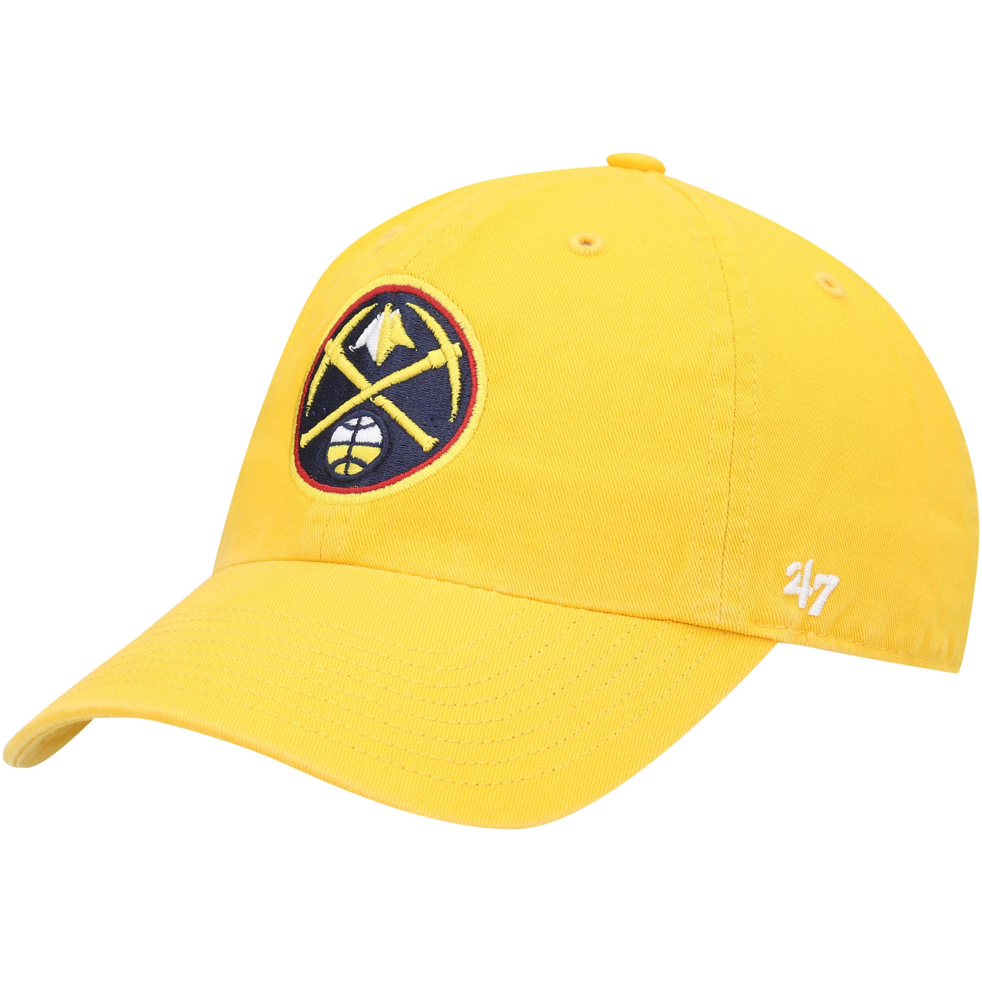 Men's Denver Nuggets '47 Gold Core Logo Clean Up Adjustable Hat