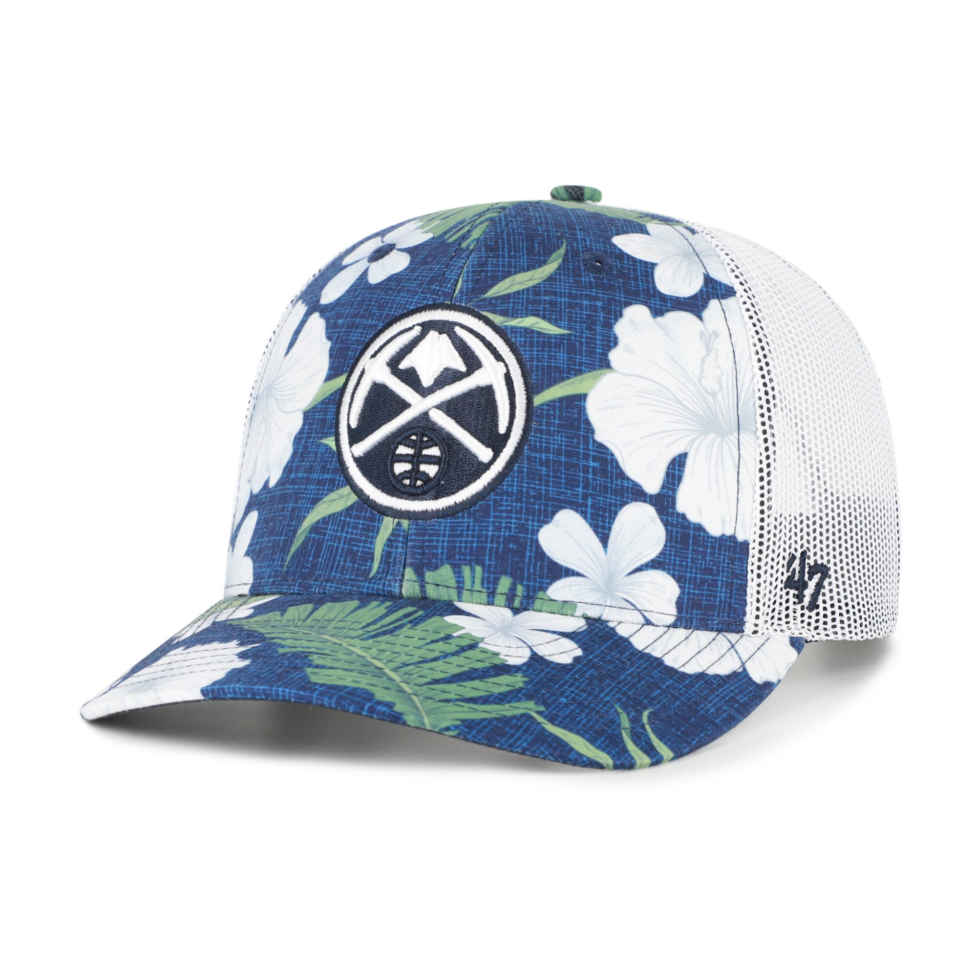 Men's Denver Nuggets '47 Navy Beach Side Trucker Adjustable Hat