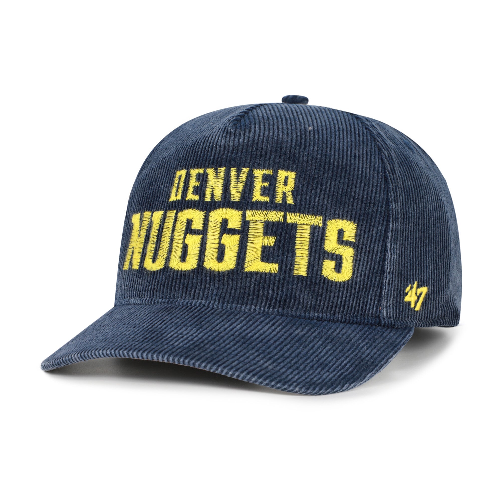 Men's Denver Nuggets '47 Navy Reclaim Snow Wash Corduroy Adjustable Hitch Hat
