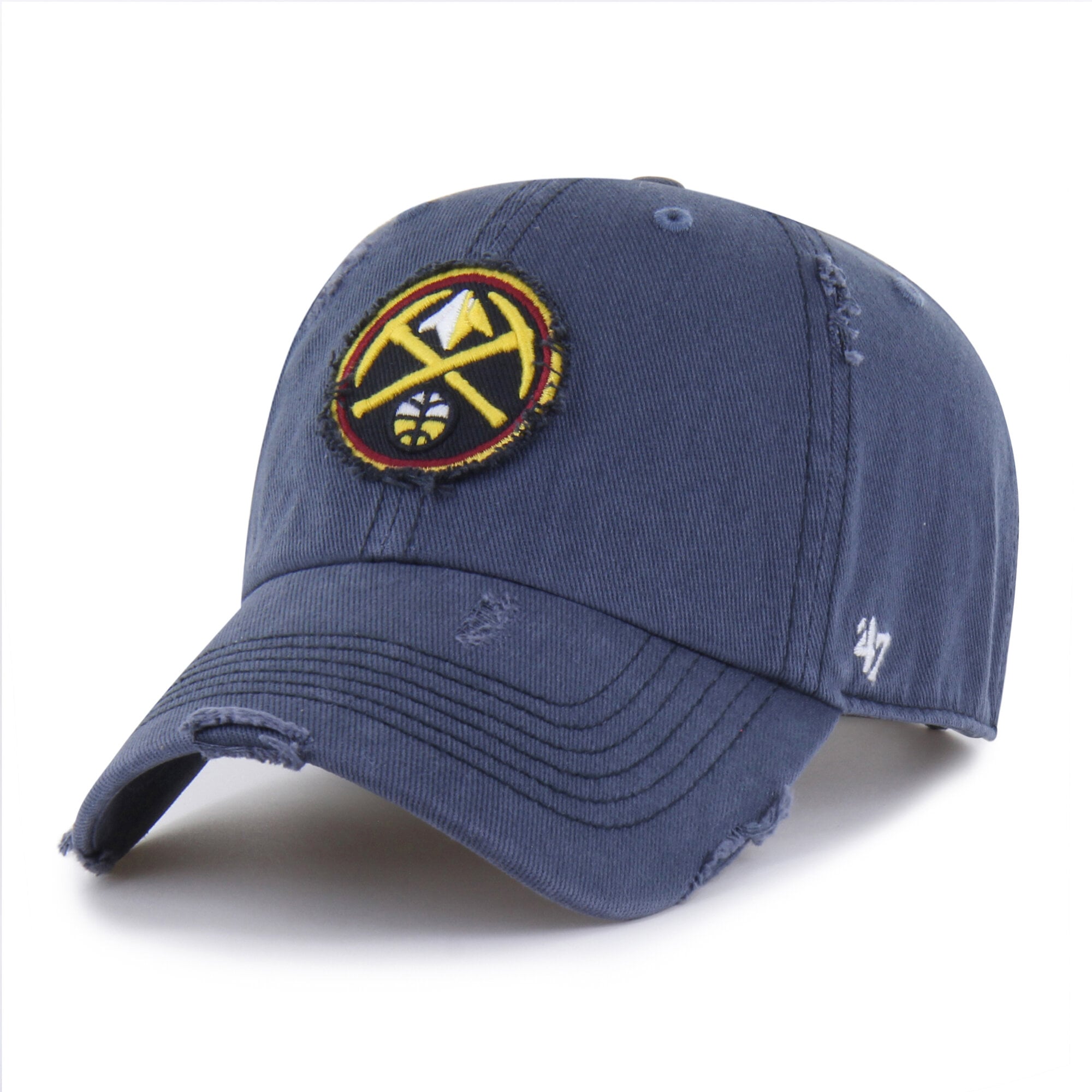Men's Denver Nuggets '47 Navy Weathered Clean Up Adjustable Hat