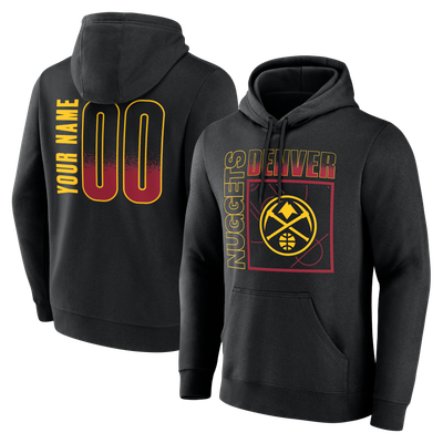 Denver Nuggets Home Court Pop Personalized Name & Number Hoodie - Black