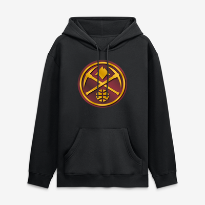 Denver Nuggets  Metallic Mascot Hoodie - Black