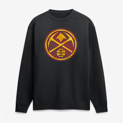 Denver Nuggets  Metallic Mascot Sweatshirt - Black