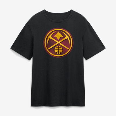 Denver Nuggets  Metallic Mascot T-Shirt - Black