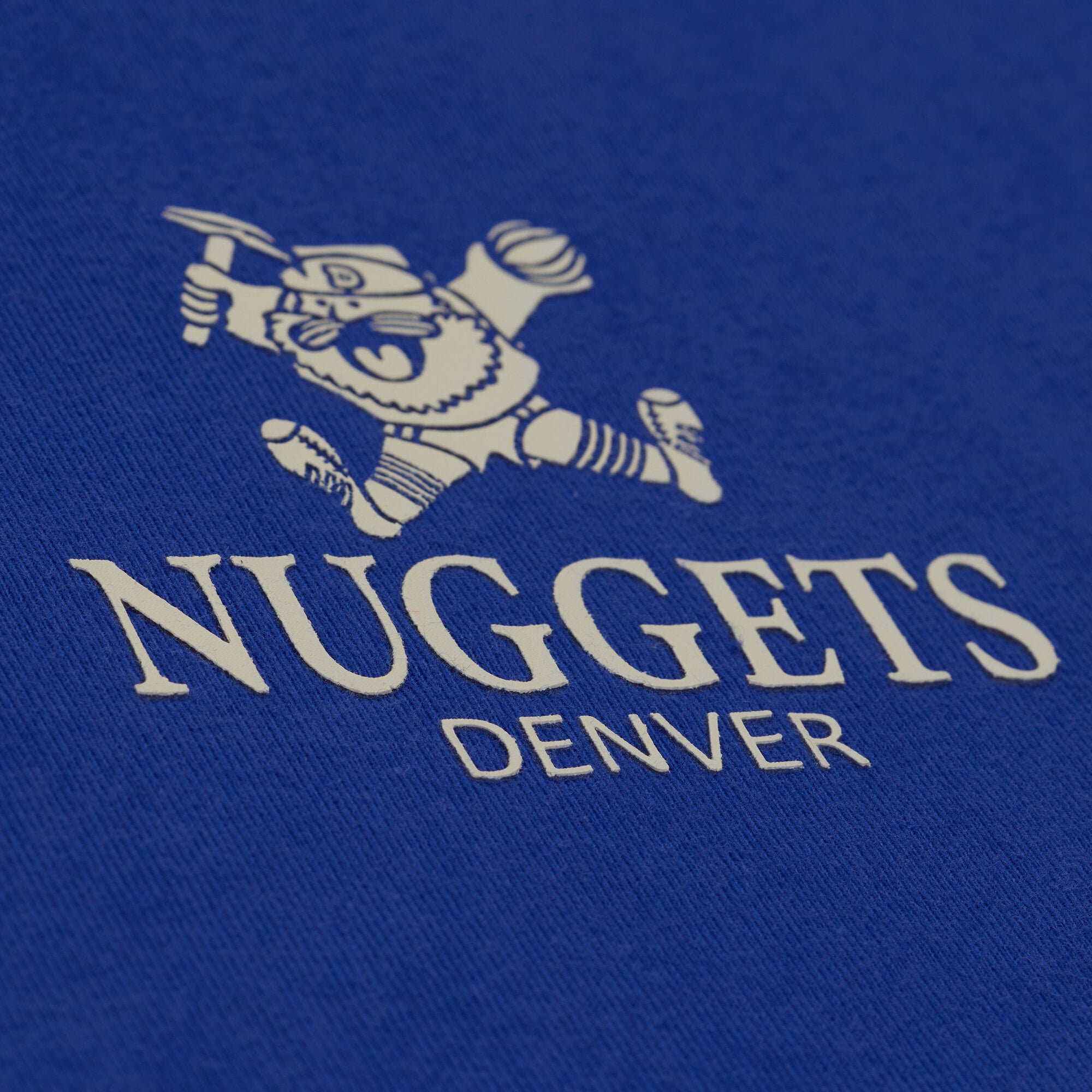 T-shirt Mitchell & Ness bleu Denver Nuggets Core Essentials pour homme