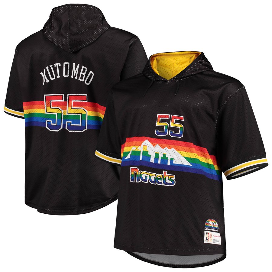 Mitchell & Ness NBA Kids Denver Nuggets Dikembe Mutombo 1991-92 Swingman Road Jersey Royal Für Mitchell & Ness NBA Kids Denver Nuggets Dikembe Mutombo 1991-92 Swingman Road Jersey Royal Für
