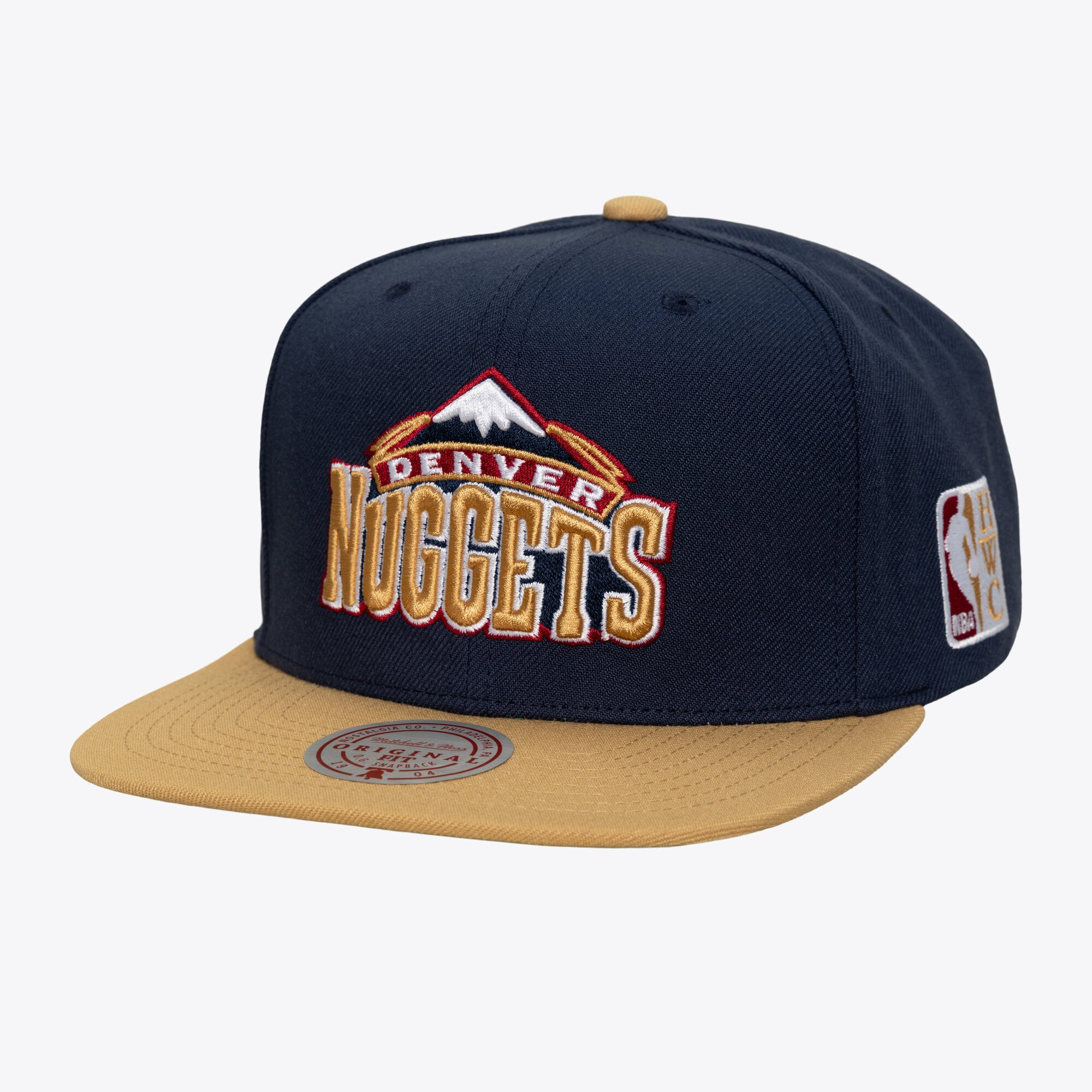 Men's Mitchell & Ness Navy Denver Nuggets Hardwood Classics Legendary Home Snapback Hat