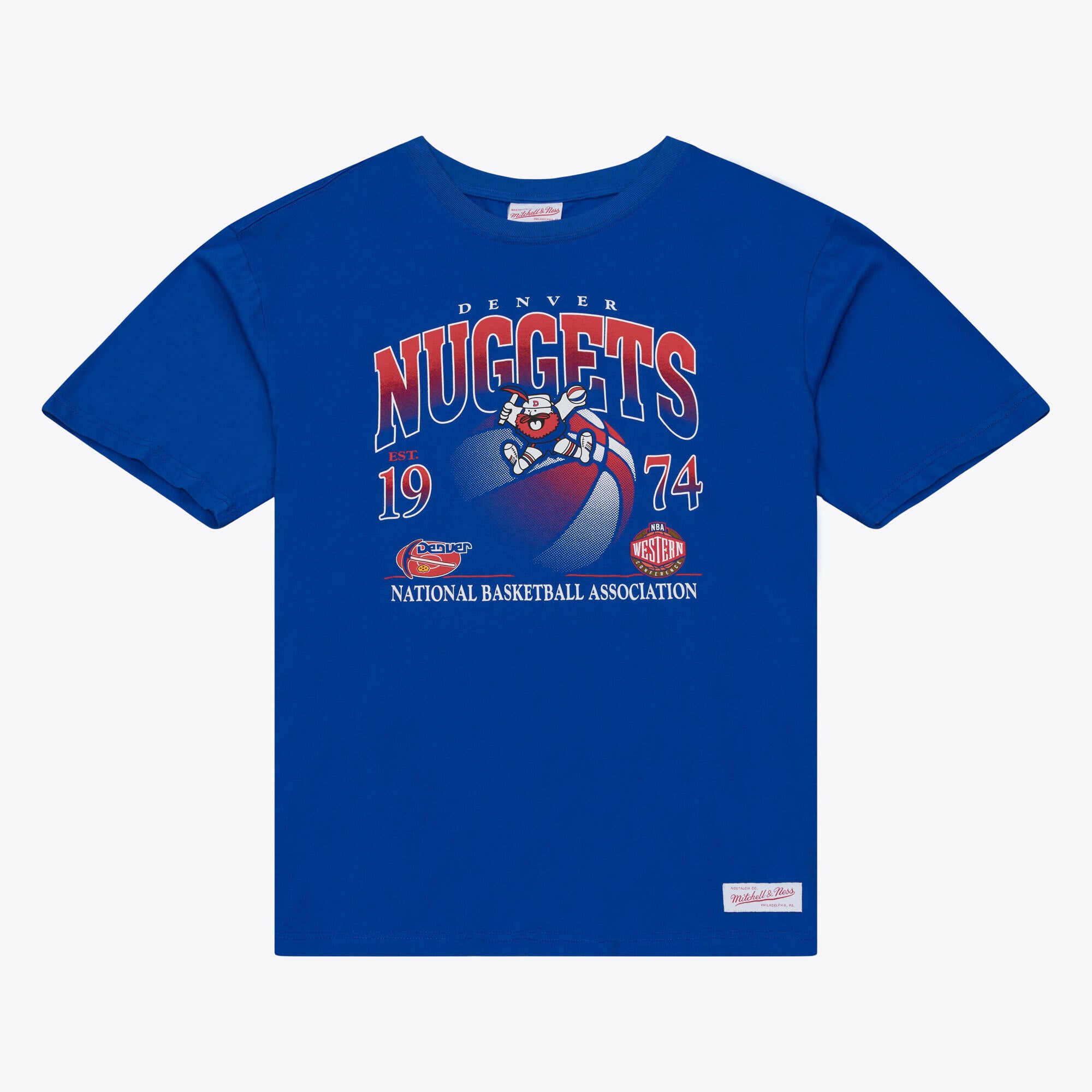 T-shirt graphique Mitchell & Ness Royal Denver Nuggets pour homme