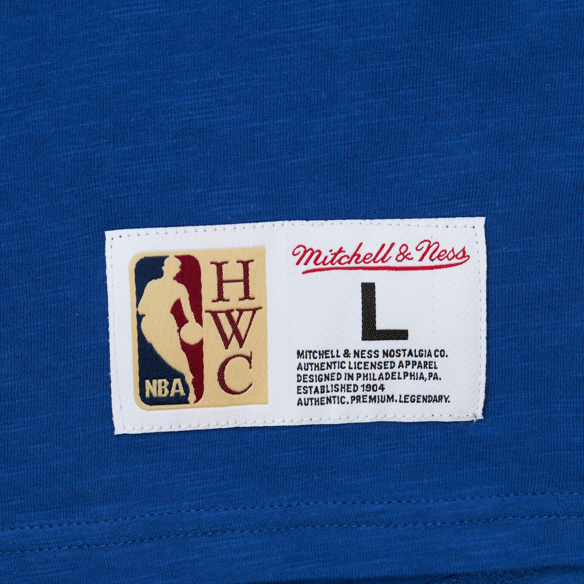 T-shirt Mitchell & Ness Royal Denver Nuggets Hardwood Classics Legendary Slub pour homme