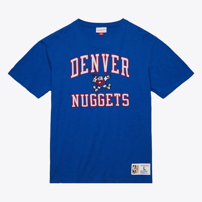  Denver Nuggets Mitchell & Ness Hardwood Classics Legendary Slub T-Shirt - Royal