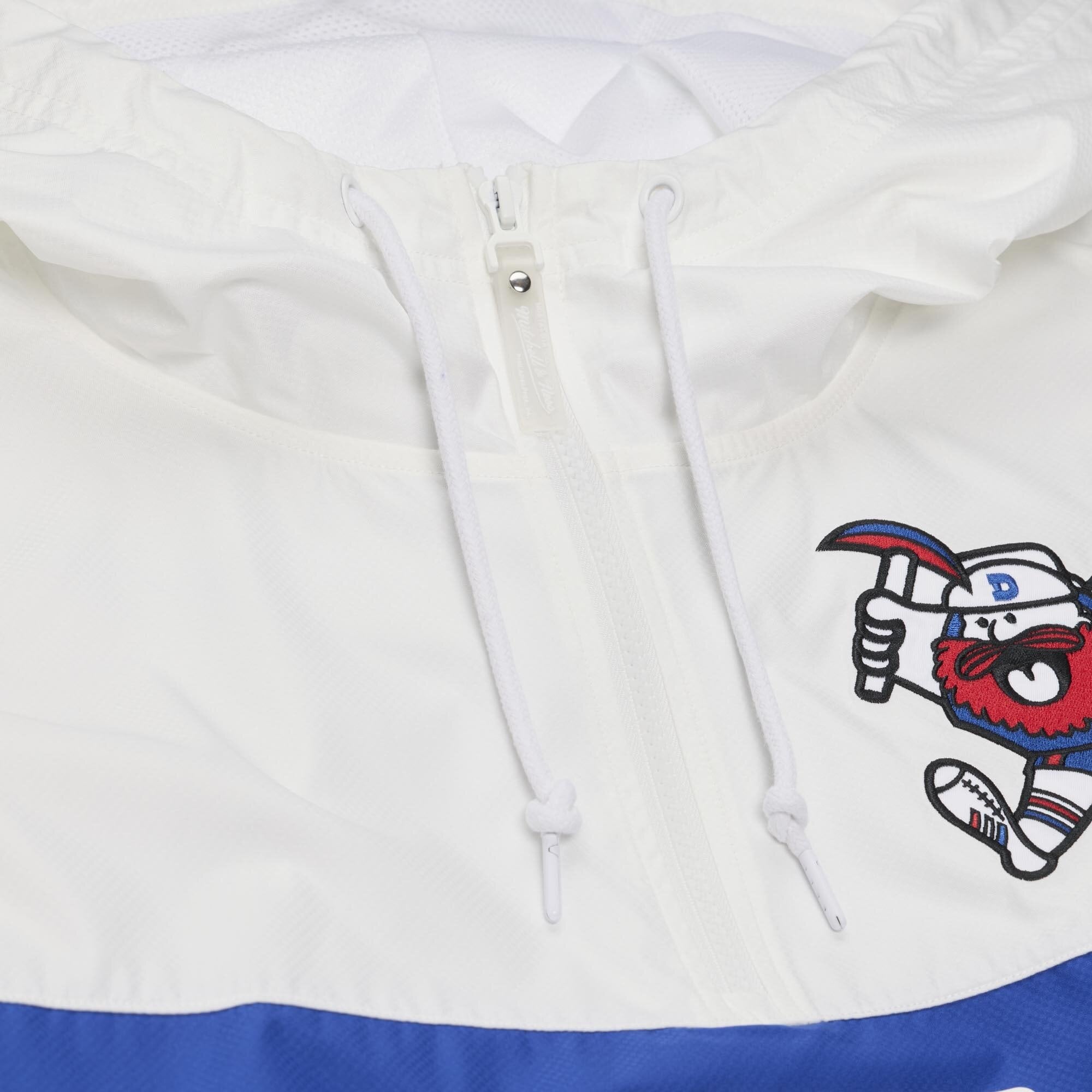 Coupe-vent anorak léger à fermeture éclair quart de tour Mitchell & Ness Royal Denver Nuggets Head Coach pour homme
