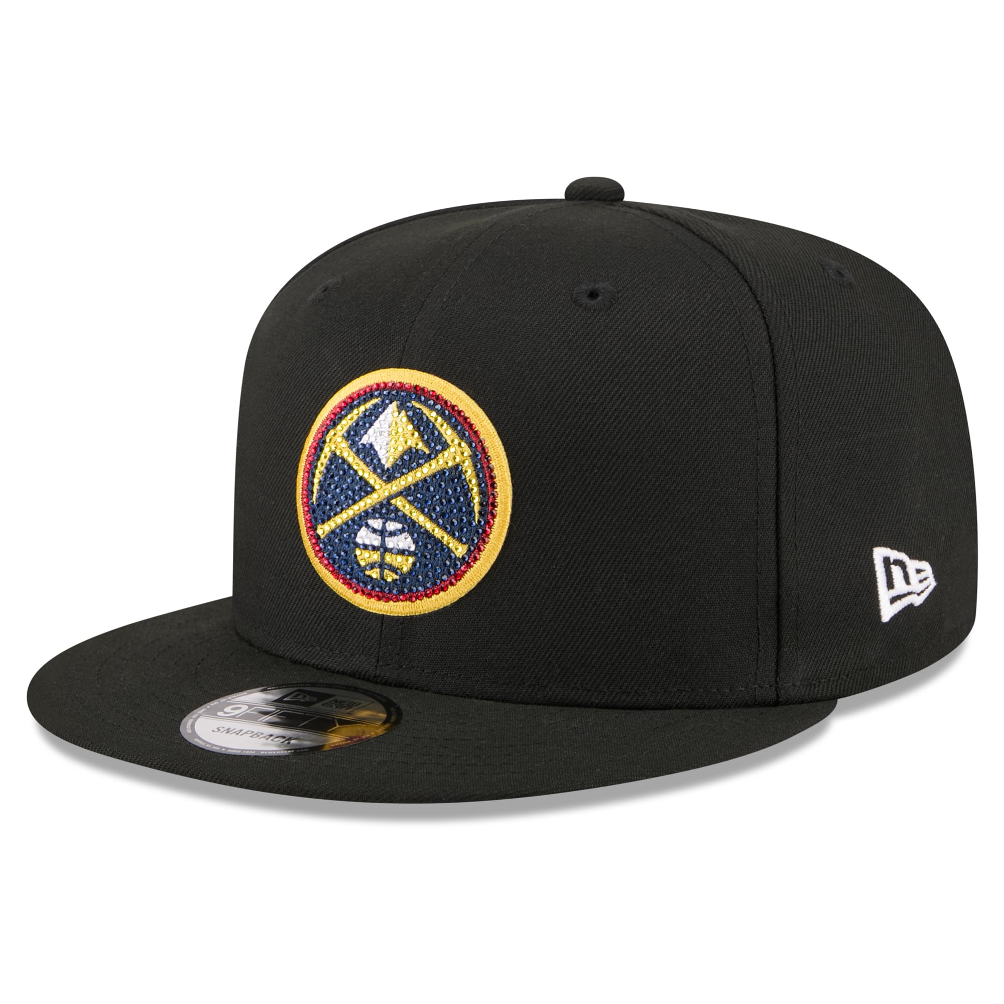 Men's Denver Nuggets New Era Black 2026 NBA Draft Crystal 9FIFTY Snapback Hat