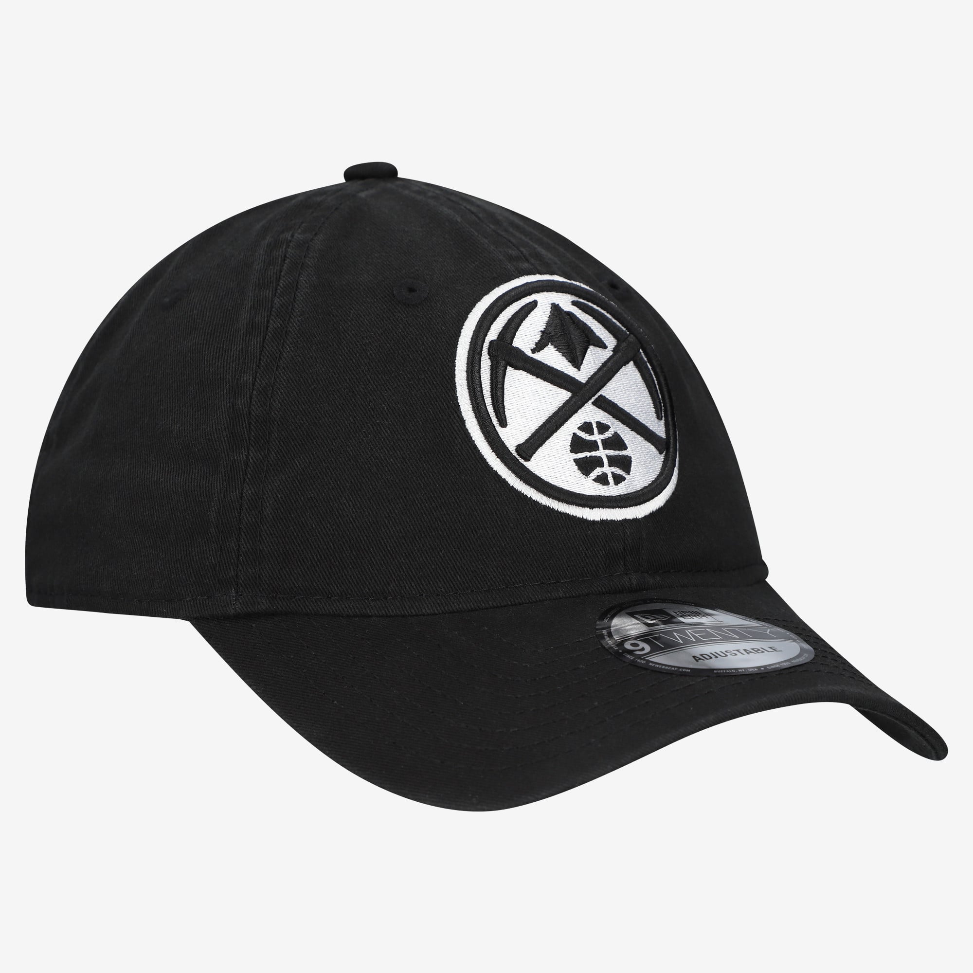 Men's New Era Black Denver Nuggets 9TWENTY Adjustable Hat