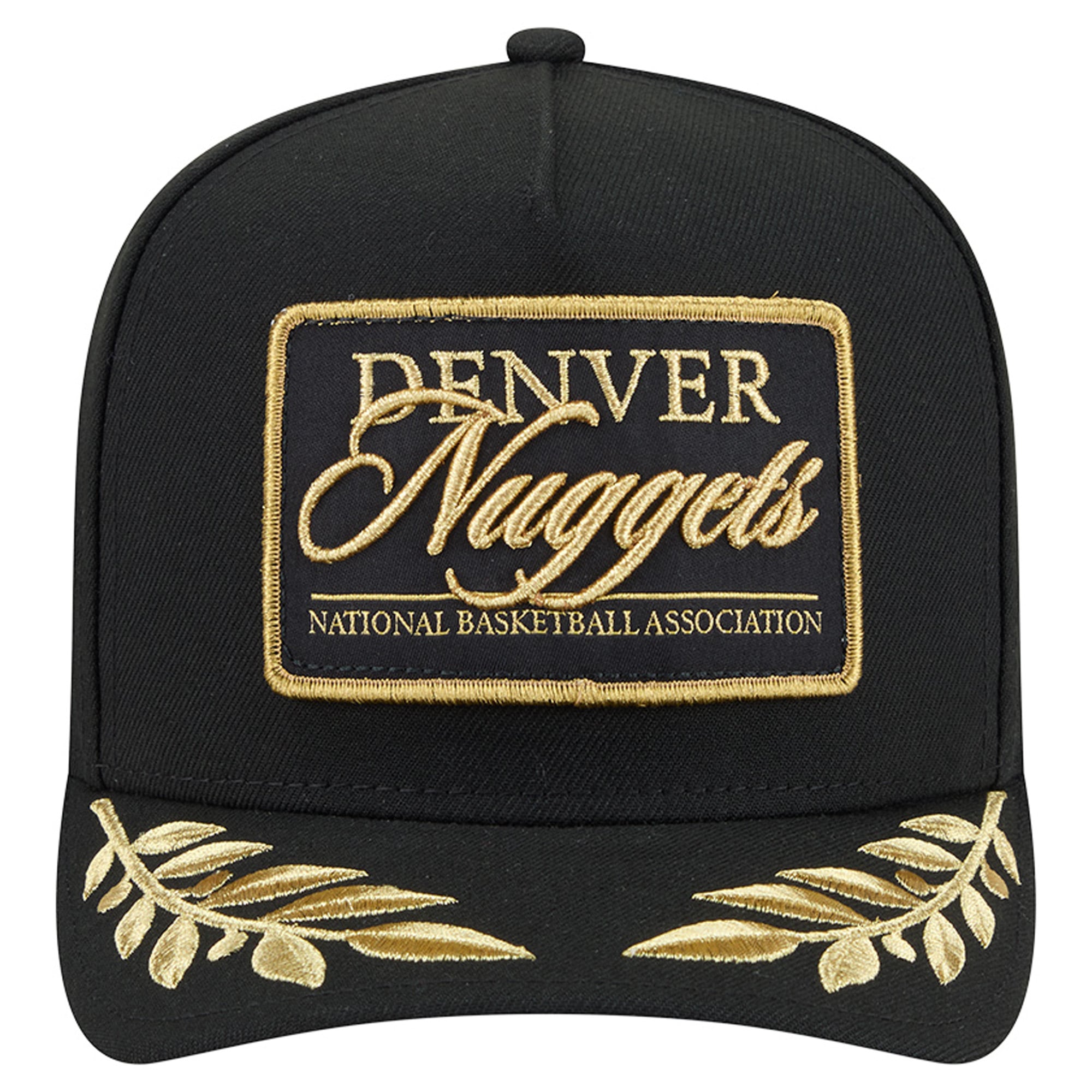 Men's New Era Black Denver Nuggets Golden 9FIFTY Snapback Hat