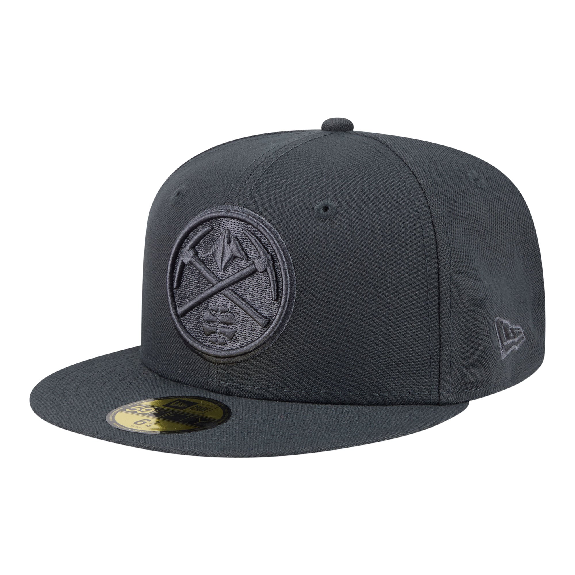 Men's Denver Nuggets New Era Charcoal Tonal Color Pack 59FIFTY Fitted Hat